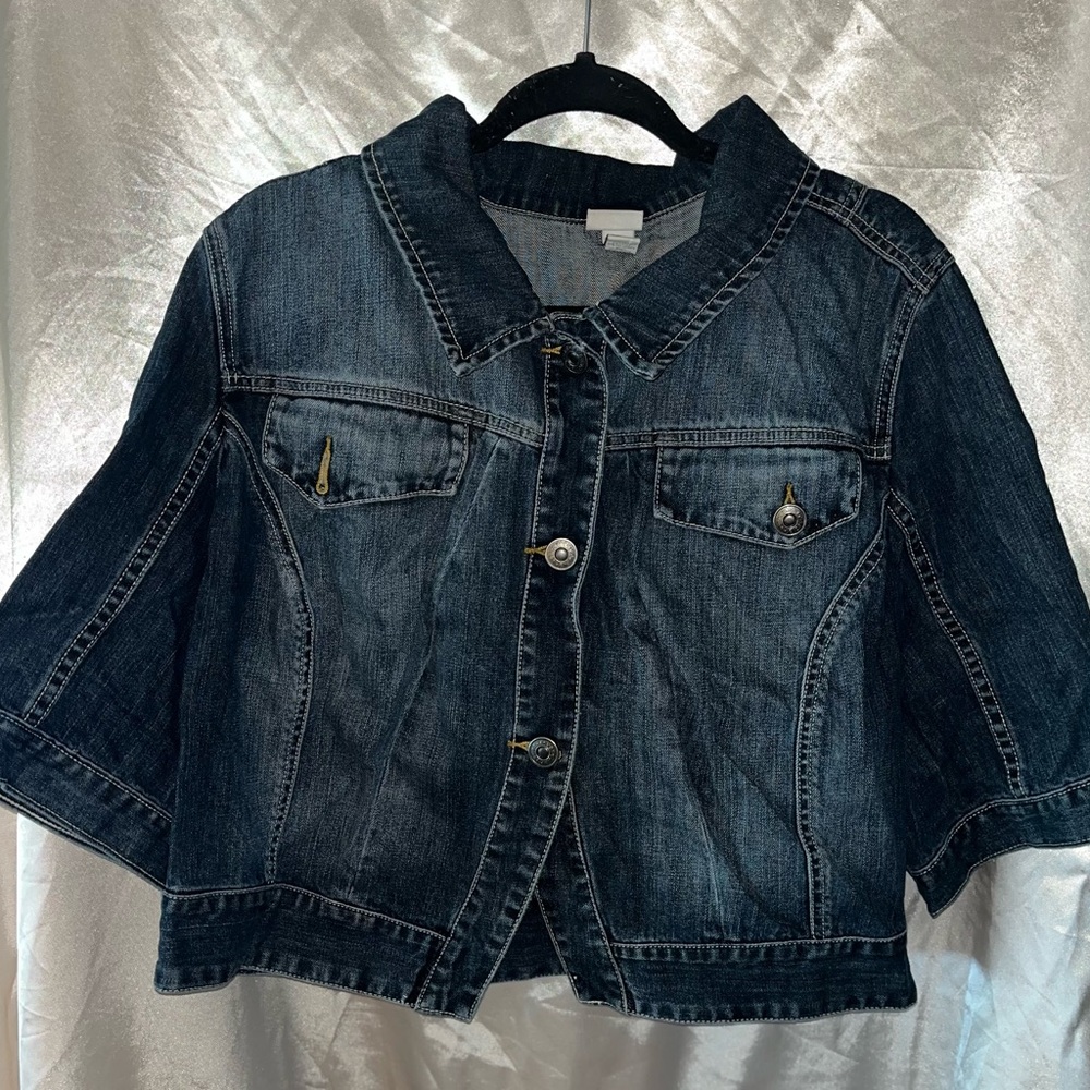 Venezia Blue Cropped Jean Jacket